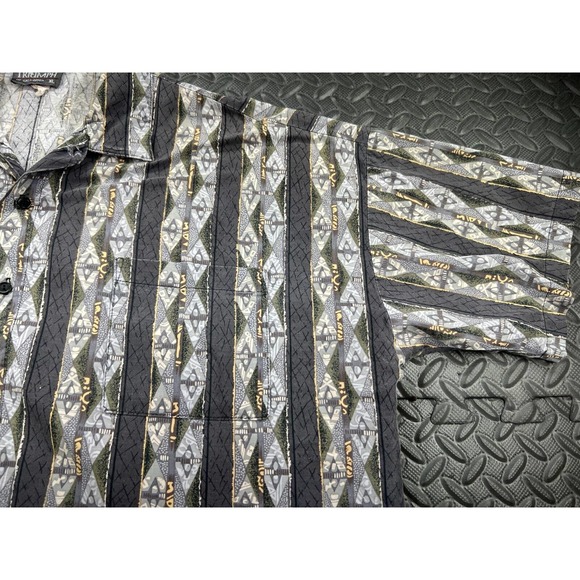 Triumph Motorcycles Shirt Adult Extra Large Gray Stripe Outdoor Casual Men's - Picture 4 of 14